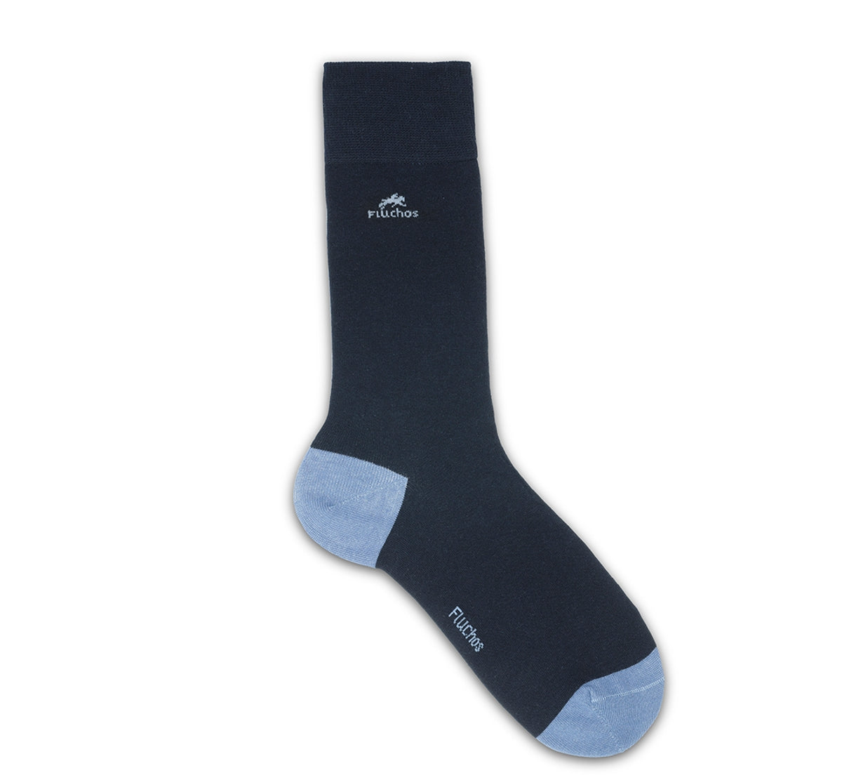 CA0009 Calcetin largo Blue-Blue dots 2p-1